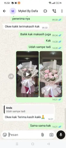 Testimonial Buket Bunga nganjuk
