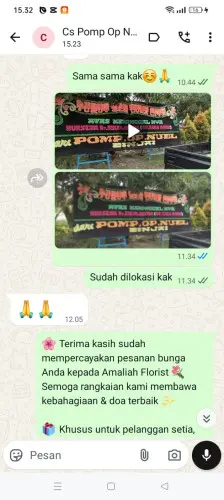 Testimonial Papan Bunga nganjuk