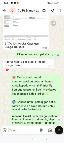 Testimonial Papan Bunga nganjuk