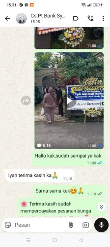Testimonial Papan Bunga nganjuk